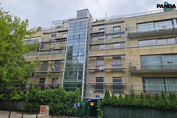 Renowacja i odgrzybianie piaskowca apartamentowiec Ochota